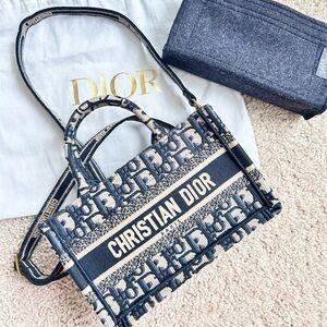 Christian Dior mini book tote & samorga insert